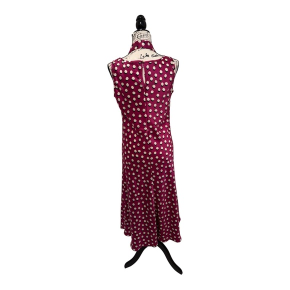 Talbots Pink Dot Midi Dress - Picture 4 of 9
